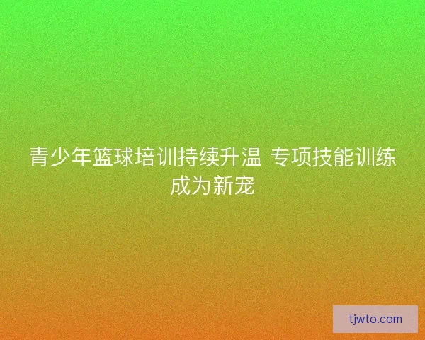 青少年篮球培训持续升温 专项技能训练成为新宠